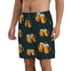 thumbnail image 2 of Balery Beer Traje de Baño Estilo Hawaiano para Hombre, Shorts de Secado Rápido con Bolsillos-Large, 2 of 6