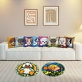 thumbnail image 3 of ShowNiceArt Yorkshire Puppy | Latch Hook Kits for Adults, Beginners DIY Crochet Pillow Kit Pillowcase Hook Needlework Cushion Cover 17x17 inch, 3 of 10