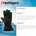 thumbnail image 4 of HOTFINGERS Men's Snow-Line Waterproof Gloves, Color: Black, Size: S, 4 of 6