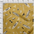 thumbnail image 3 of oneOone Polyester Spandex Dark Mustard Fabric Beach Sewing Material Print Fabric By The Yard 56 Inch Wide, 3 of 4