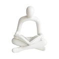thumbnail image 2 of Estatua de abstracto moderno, escultura artesanal, decoración de resina, personaje artístico para regalos de cumpleaños, decoración de Lectura blanca perfecl Estatuilla abstracta, 2 of 8