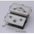 thumbnail image 4 of Heavy-Duty 270° Swing Glass Door Hinges for 8-10mm Glass Panels, Set of 2, 4 of 5