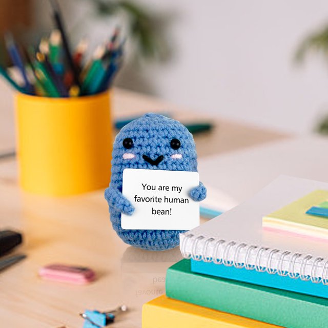 Muñecas de ganchillo inspiradoras, muñecos de bolsillo creativos con abrazo, regalos de cumpleaños para amigos