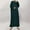 Green, variant on asdoklhq Dresses for Women Contrasting Color Slim Temperament Long Skirt with Foil Splicing Muslim Dress Dress Green S