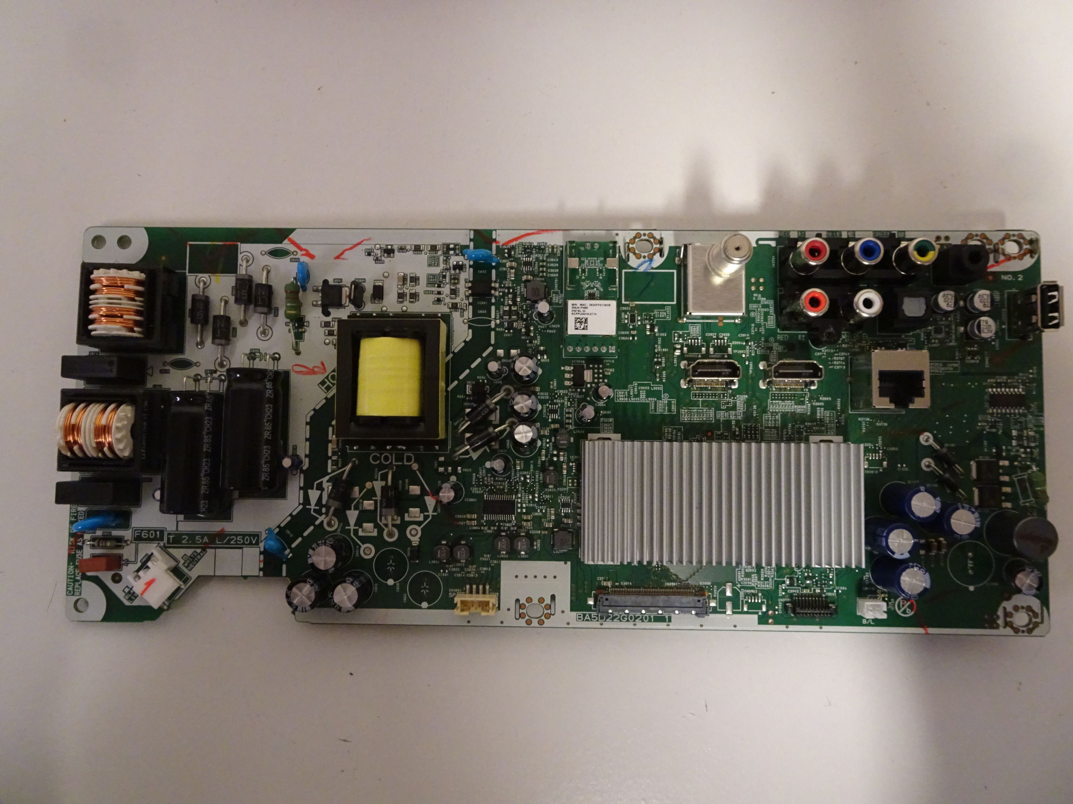 Philips 40PFL4901/F7B Main Board (BA5D22G0201 1) AYD22MMA002