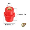 thumbnail image 2 of Unique Bargains Insulator 8pcs SM25 High Strength Standoff Insulators with M5 Screw for Power Distribution Cabinet, 2 of 6