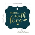 thumbnail image 7 of Inkdotpot Made With Love Wedding Bottle Tag Real Gold Foil Favor Bracket Shape Hang Tags Pack Of 100, 7 of 7
