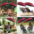 thumbnail image 2 of Beach Umbrella with Clamp, 360 ° Adjustable UPF50+ Umbrellas for Beach Chair(Chair Not Included), 2 of 10