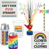 Way to Celebrate Rainbow Pride Cocktail Party Kit