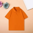 thumbnail image 2 of KAUOD Boys Girls Oversized Polo Shirt Short Sleeve School 𝗨niform Pullover Tops Summer Basic Plain Trendy Shirts, 2 of 8