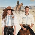 thumbnail image 2 of WHIPPY Men's Western Cowboy Belts for Women Cowgirl Belt Western Leather Belts for Jeans, 2 of 6
