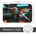 thumbnail image 2 of Balery Futuristic Robot Hummingbird Felpudo de franela, resistente a las manchas y a la decoloración, para uso interior y exterior, fácil de limpiar, 40 x 60 cm, 2 of 7