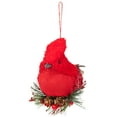 thumbnail image 5 of Northlight Burlap Cardinal with Pine Needles and Berries Christmas Ornament - 5.25" - Red, 5 of 9