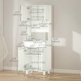 thumbnail image 3 of HOMCOM Garde-Manger de Cuisine 71 Pouces, Buffet avec Huche, Support pour Micro-Ondes avec Armoire, 3 of 10