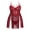 B1-Red, variant on SHOWMALL Womens Plus Size Lingerie Lace Sexy Strap Chemise Sleepwear V-Neck Nightdress