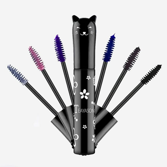 Cat eye mascara Eyes Makeup Color Mascara Waterproof Fast Dry Eyelashes Curling Lengthening Makeup Eye Lengthening, Lifting, Curling (6 color sets)(6 color sets)