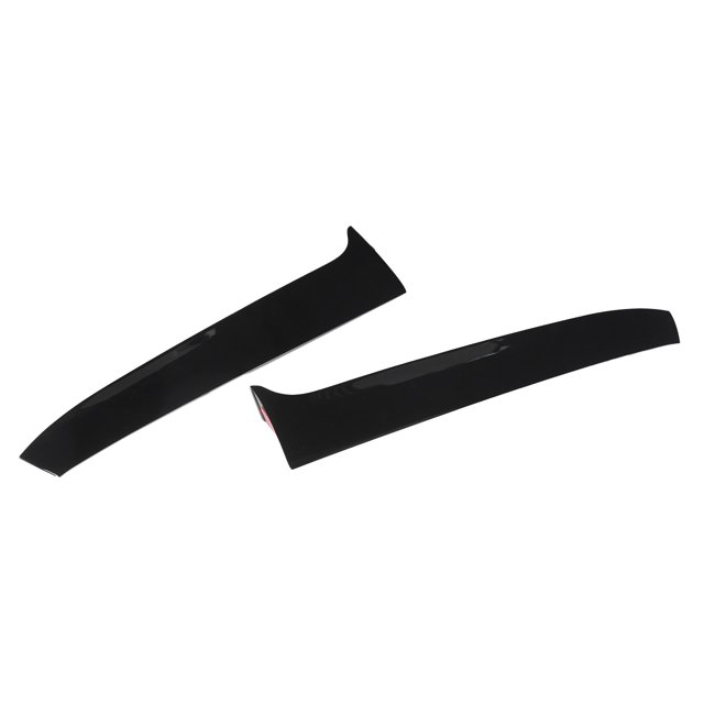 QIILU Rear Window Side Cover,Rear Window Side Trim Replace,2PCS Rear Window Side Trim Gloss Black Replacement For 7 R Variant Wagen 2014‑2017