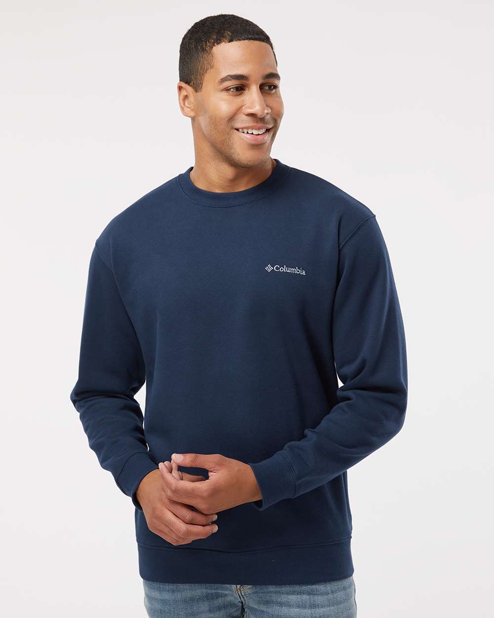 Columbia Men s Hart Mountain Ii Crew Sweatshirt Blue Size Large Walmart
