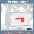 thumbnail image 2 of 8 Pcs  Mailbox White Tinplate Toy with Flags for Kids  Projects Preschoolers Gift Exchange Activities, 2 of 7