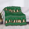 thumbnail image 3 of Uemuo Christmas Corgis Printed Throw Blanket for Couch, Fluffy Fuzzy Blankets for Bed, Sofa, Cozy Flannel Faux Fur Blanket-80"x60", 3 of 6