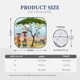 thumbnail image 3 of Xecao African Women in Mountain Landscape for Foldable Car Sun Shades (2-Pack) offer sun protection with an easy-fold design for convenient windshield shading., 3 of 7
