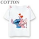 thumbnail image 3 of Marca Disney Stitch Anime Verano Múltiples Moda Algodón Camisetas para Niños Cuello Redondo Casual Manga Corta Ropa para Niños Tee Tops, 3 of 5