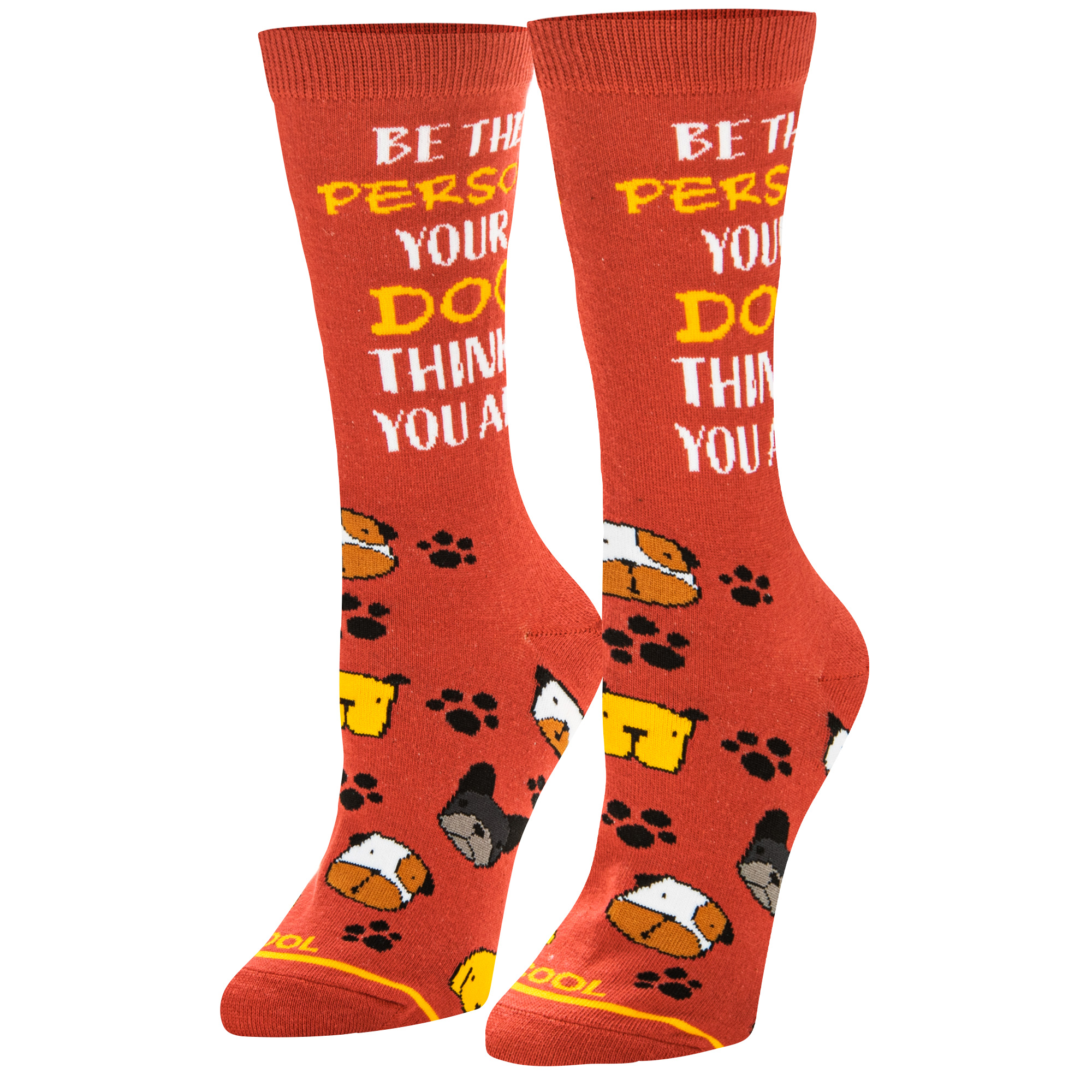 Cool Socks, Cute Novelty Socks for Women, Be The Person Your Dog Thinks