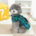 thumbnail image 2 of Adorable Pet Clothes for Cats & Small Dogs - Charming Spring & Autumn Wear Plaid Traction Skirt, 2 of 7