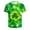 01-Green, variant on Men's Short Sleeve Plus Size Shamrock T Shirts Crew Neck St. Patrick's Day Clover Tees Holiday Printed Tops 05-Green XXXL