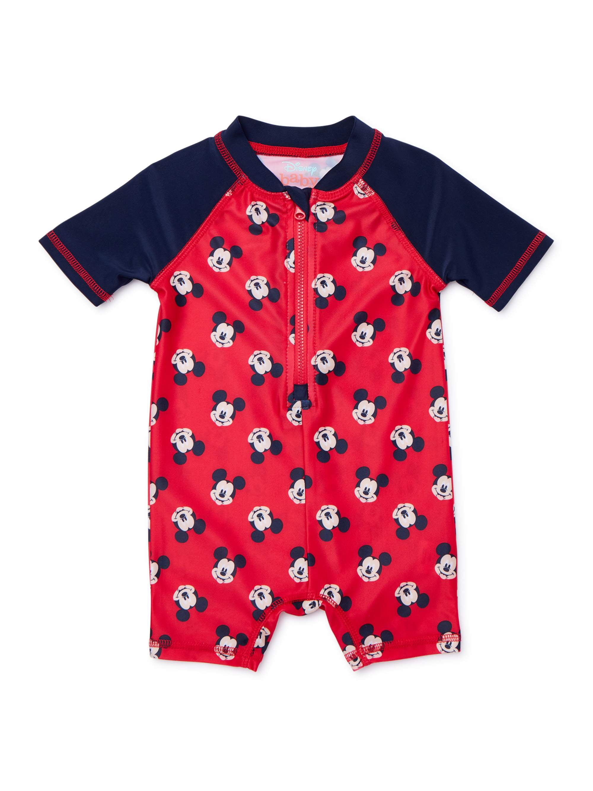 Mickey Mouse Mickey Mouse Baby Boy OnePiece Rashguard Swimsuit