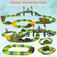 thumbnail image 3 of Set Track Playset IQkidz Dinosaur World con 1 coche de dinosaurio, 216 piezas, 3 of 9