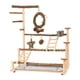thumbnail image 1 of Parque infantil para loros,Parque infantil para pájaros Puesto de juegos para loros de madera Juguete para masticar,Puesto de juegos para loros con escalera Juguete para ejercicios de, 1 of 9