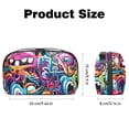thumbnail image 5 of Graffiti Charger Organizer Hard Drive Bag Cable Cord Organizer Small Storage Pouch Oxford Fabric Waterproof Electronic Digital Accessories Travel Case 5.9x9.44x3.14 in., 5 of 6