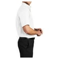 thumbnail image 3 of Mens Short Sleeve Easy Care Cotton/Polyester Shirt White/ Light Stone 6X-Large, 3 of 6