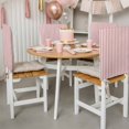 thumbnail image 3 of Red Striped Chair Back Covers, Removable Chair Covers for Dining Chairs Set of 4, Washable Chairs Slipcovers Back Seat Protector for Wedding Party 19"x20", 3 of 9