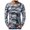 Grey, variant on TIHLMK Fashion Men's Casual Slim Camouflage Printed Long Sleeve T Shirt Top Blouse