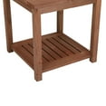 thumbnail image 6 of Canddidliike Outdoor Patio Acacia Wood Garden Side Table with Storage Shelf - 18x18 Inch, Natural Oil, 6 of 7