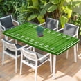 thumbnail image 2 of Rugby Sport Table Cloths for 4 Foot Rectangle Tables, American Football Field Stadium Patio Waterproof Elastic Fitted Tablecloths, Washable Rectangular Table Cover for Camping, 2 of 8