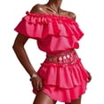 thumbnail image 2 of Vestidos de estilo bohemio para mujer Vestido de manga corta con estampado floral Fridja  qw1587, 2 of 6