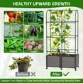 thumbnail image 6 of MOPHOTO 16"X32"x73" Raised Garden Bed Planter Box with Trellis for Climbing Vegetables Plants, Tomatoes Planters Outdoor Tomato Cage with Wheels, Indoor Outdoor Use, 6 of 10