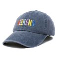 thumbnail image 4 of DALIX Weekend Baseball Cap Embroidered Hat in Washed Navy Blue, 4 of 6
