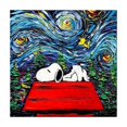 thumbnail image 1 of Cuadro de Snoopy Charlie Brown Woodstock, póster de arte de pared moderno, cuadro abstracto estilo Van Gogh, impresión en lienzo, decoración de habitación, regalo, 1 of 5