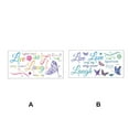 thumbnail image 3 of Wosthever Adhesivo de pared de PVC, calcomanía decorativa para ventana, espejo, papel tapiz de cristal, póster extraíble, decoración de sofá para el Decoración del hogar Tipo 2 Wosthever HA078911-02, 3 of 6