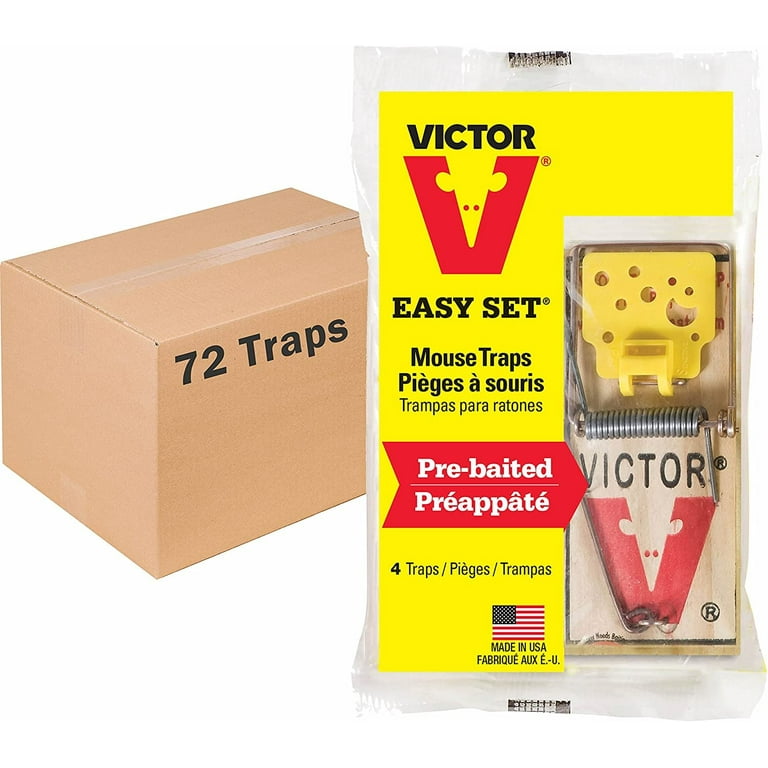 Victor EZ Set Wooden Snap Trap - 12 Pack