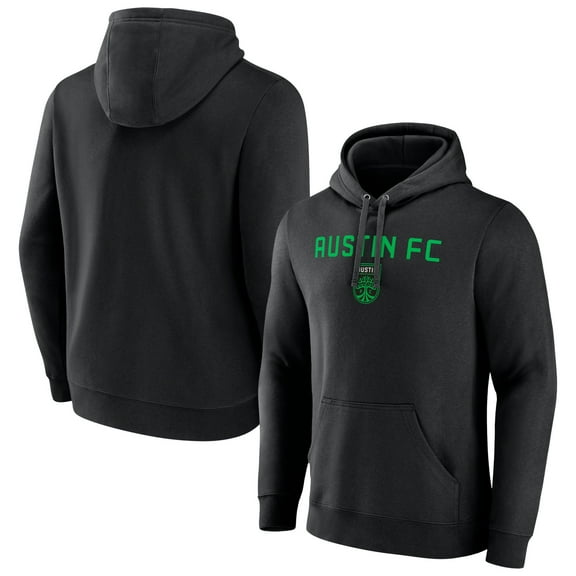 Men's Black Austin FC Heart and Soul Pullover Hoodie