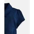 thumbnail image 3 of Wonder Nation Girls School Uniform Pique Polo Dress with Short Sleeves, Size 4-18, 3 of 3
