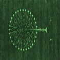 thumbnail image 1 of Ahgly Company Indoor Square Abstract Emerald Green Contemporary Area Rugs, 4' Square, 1 of 4