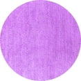 thumbnail image 1 of Ahgly Company Indoor Round Oriental Purple Industrial Area Rugs, 4' Round, 1 of 4
