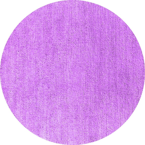 Ahgly Company Indoor Round Oriental Purple Industrial Area Rugs, 4' Round