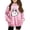 Pink, variant on Mercatoo Teen Girls Cute Graphic Hoodie Halloween Soft Lightweight Hooded Pullover Sweatshirts Kids School Preppy Clothes Pockets